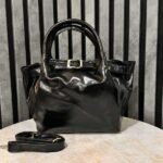 کیف زنانه مشکی ورنی 299-303