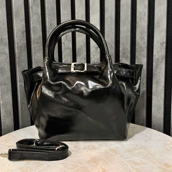 کیف زنانه مشکی ورنی 299-303