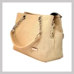 کیف زنانه حلقه دار کنف کرم