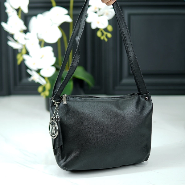 Women's Shoulder Bag with Charm (MK) - 249-305 (1)