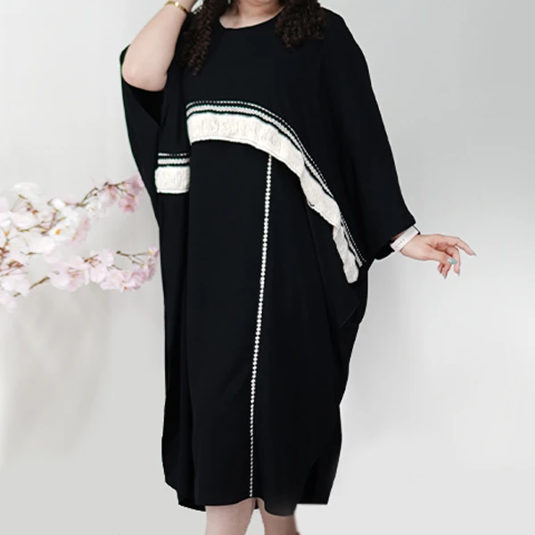 Striped Abaya Coat Code 1599 (1)