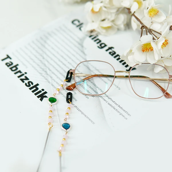 Branded Eyeglass Chain with Rhinestones - 39-1 (4)