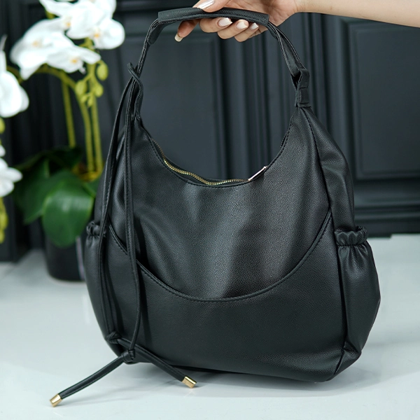 Women's Soft Handbag with Handles - 689-8 (1)
