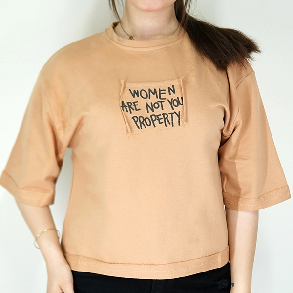 WOMEN ARE NOT YOUR PROPERTY Boxy T-Shirt (Code 569) (1)
