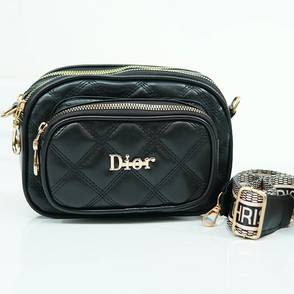 Dior-style embroidered three-zipper passport bag - 859-6 (1)